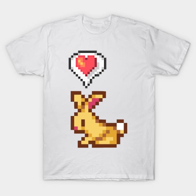 Stardew Valley Happy Rabbit Chicken T-Shirt by r9440